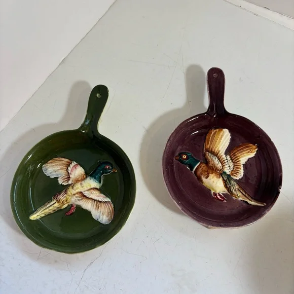 Vintage ceramic pheasant wall hangings - set‎ of two - Picture 2 of 11